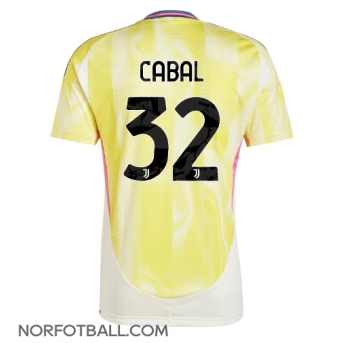 Billige Fotballdrakt Juventus Juan Cabal #32 Replika Bortedrakt 2024-25 Kortermet
